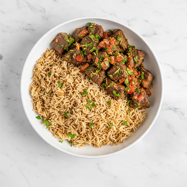 Tamatim Gremolata Beef & Egyptian Rice